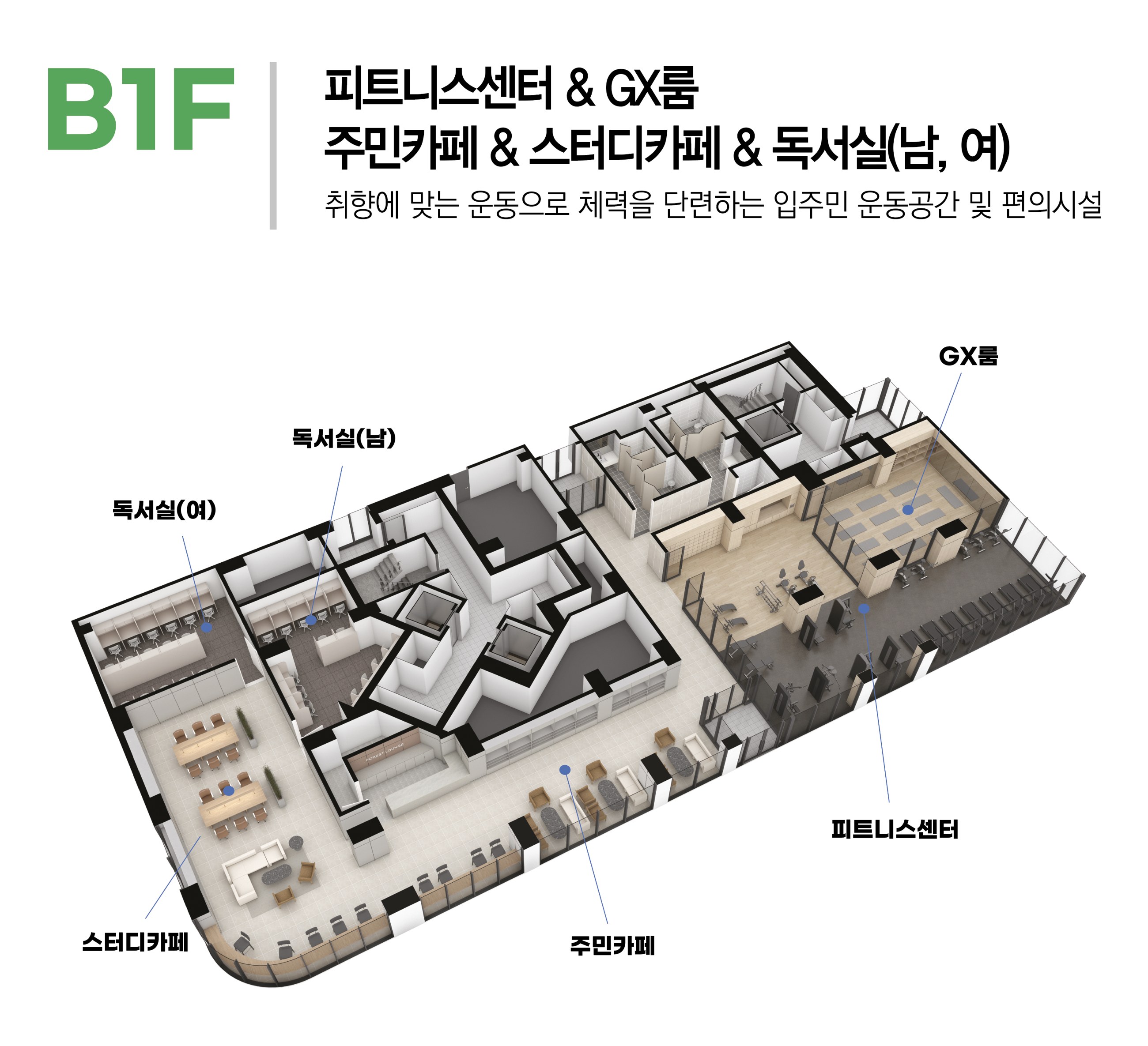 피트니스·주민카페·독서실